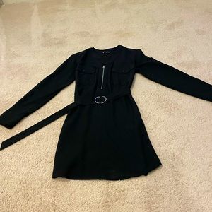 Express black belted dress
